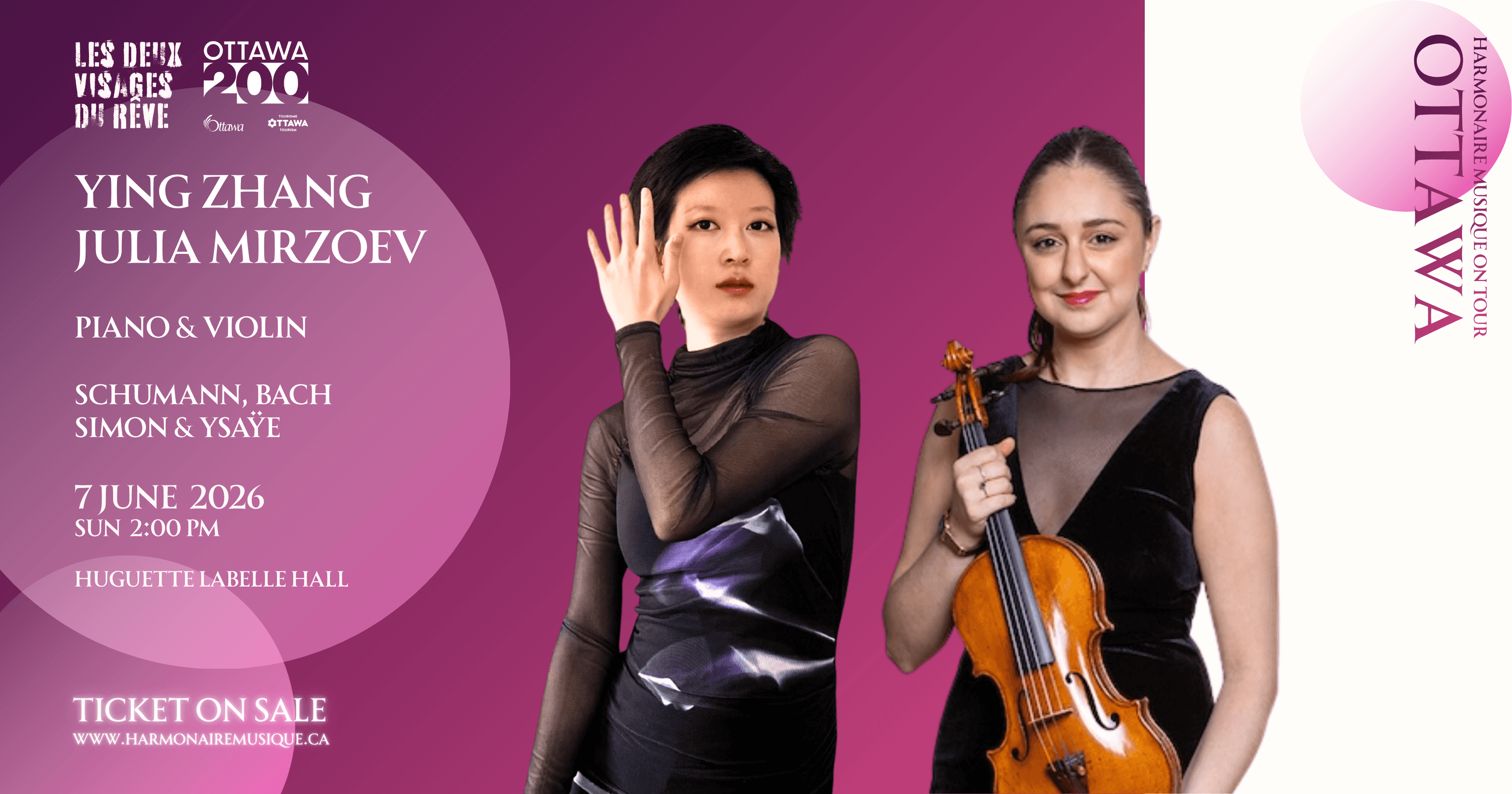 Julia Mirzoev and Ying Zhang in Concert
