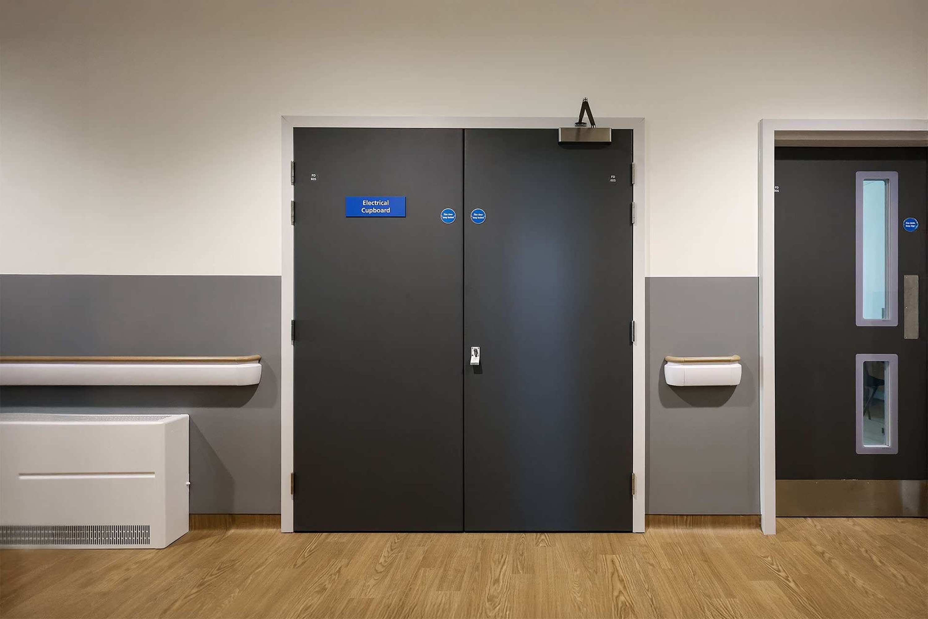 Fire rated Hygidoor at The Urgent Care Centre at&nbsp;Royal Berkshire Hospital