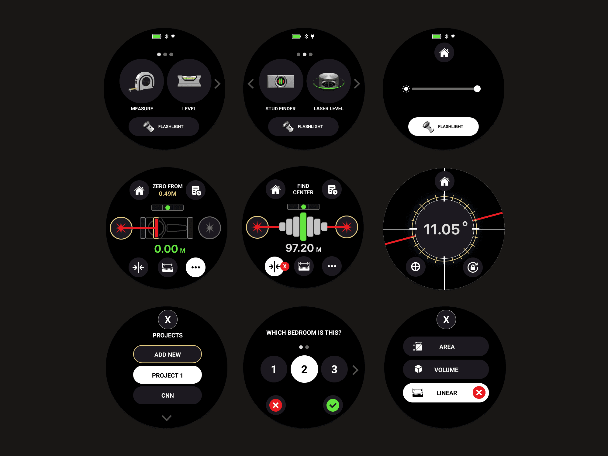 Various Firmware UI Screens