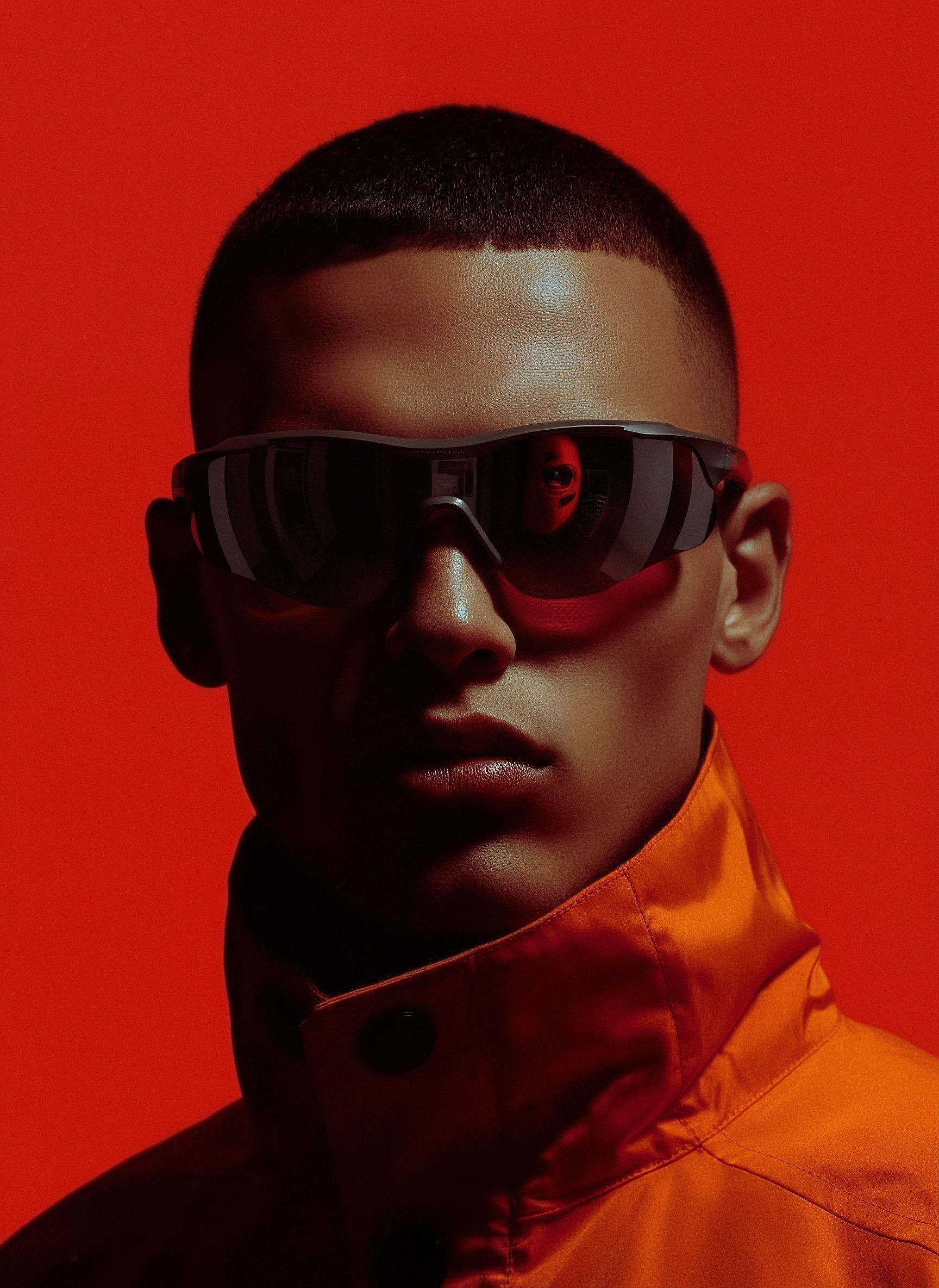 A high fashion image created on AI