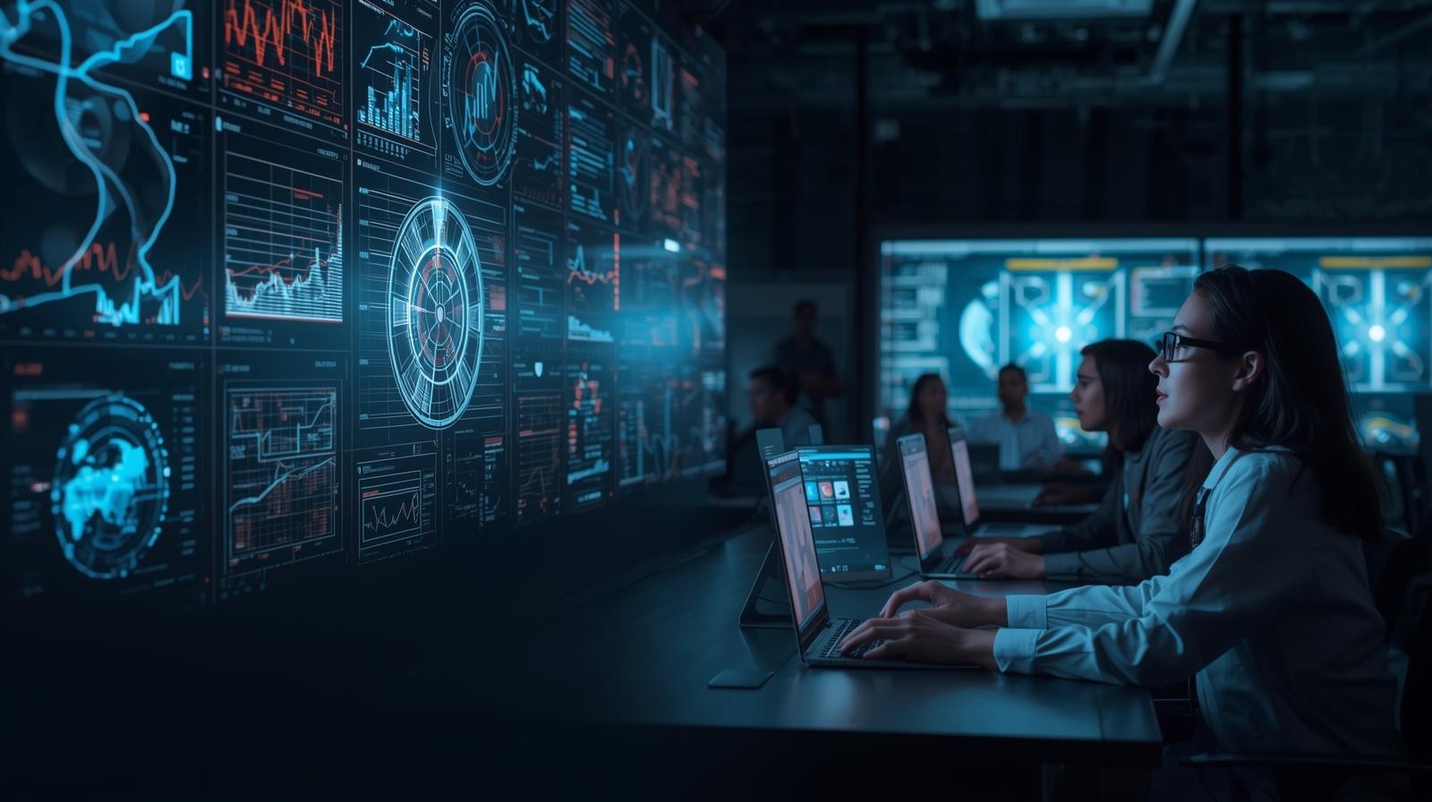 Apples in a factory conveyor belt.