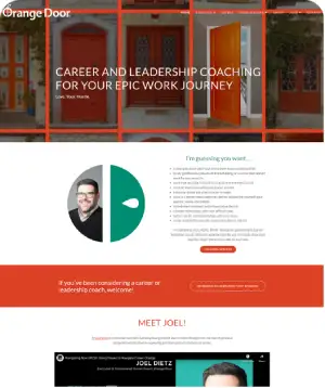 Home page image of custom web design done by us.