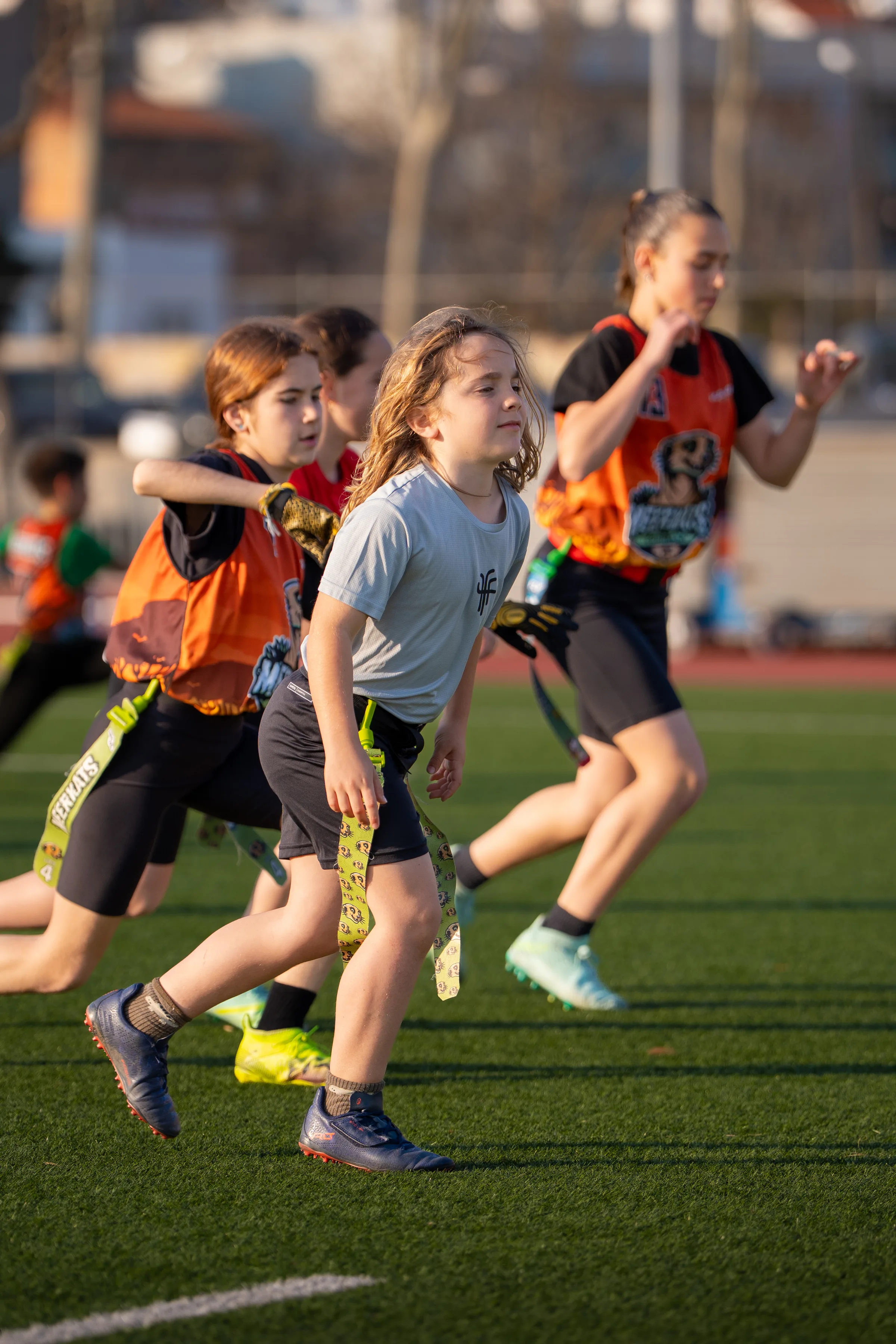 Formación del equipo Sub-11 Cornellà Meerkats en entrenamiento 23 marzo 2026, fotografía de Nolan Pardo