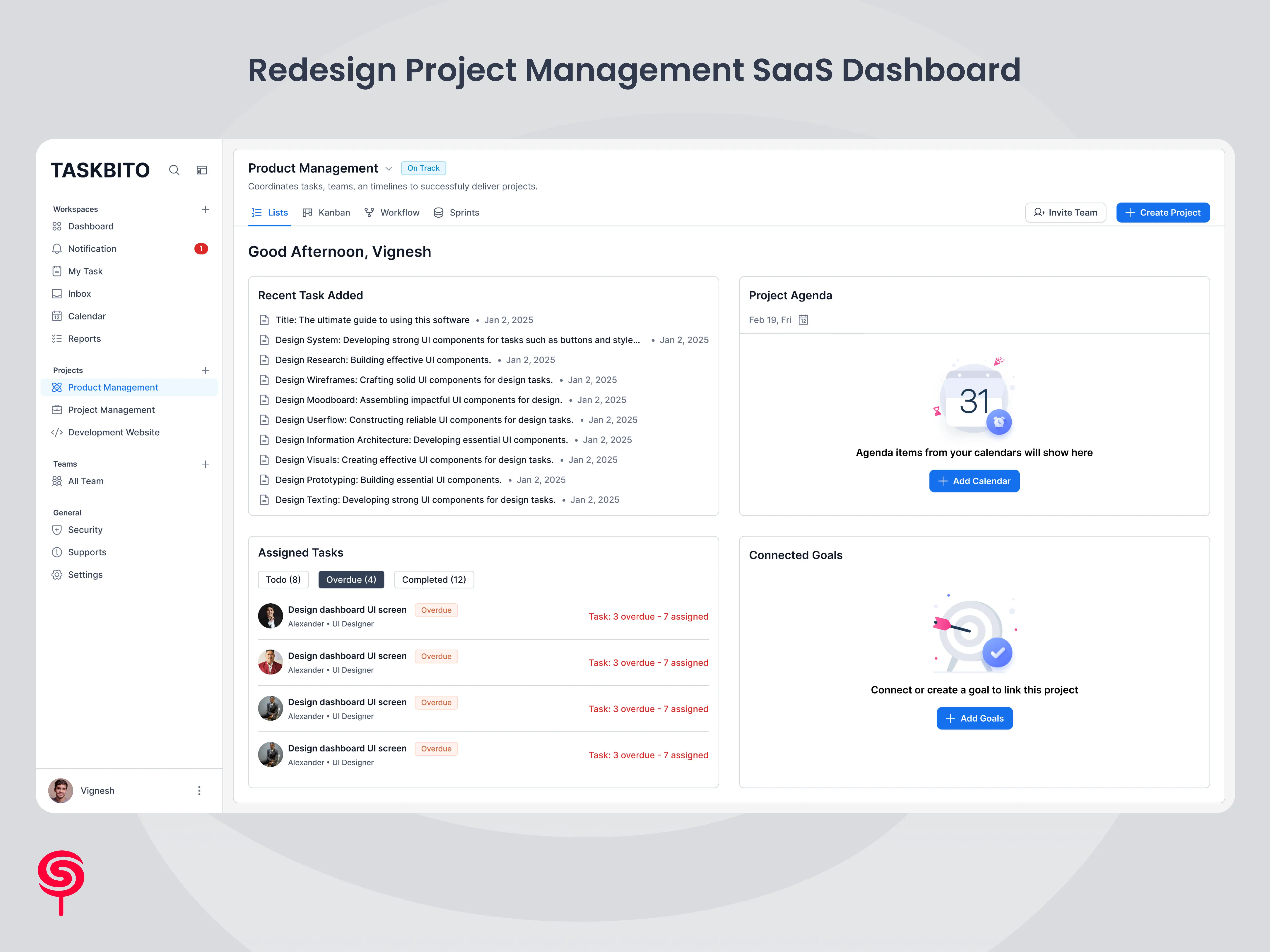 Redesign Saas Dashboard