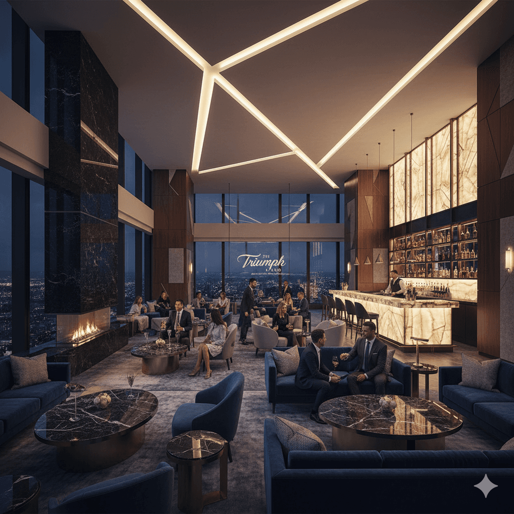Smart World Triumph Sector 66 Gurugram - Luxurious clubhouse lounge interior