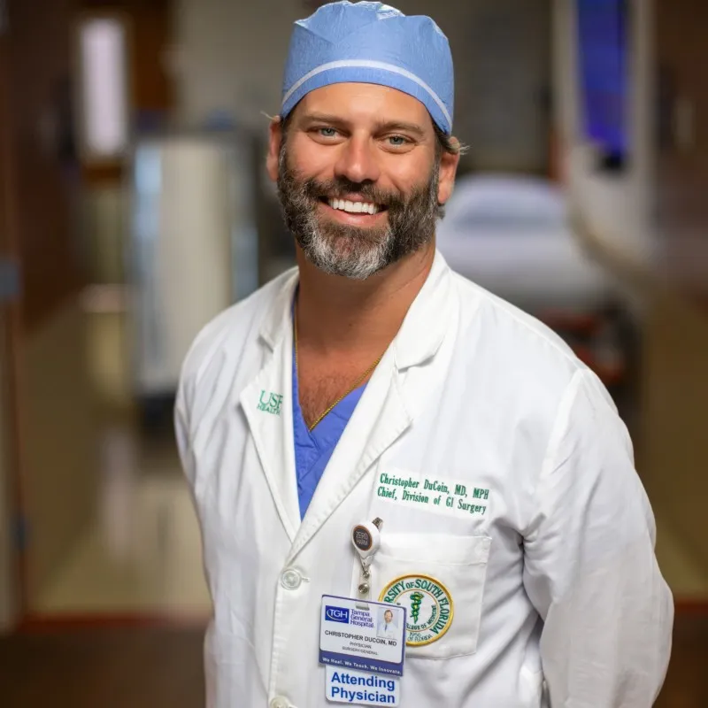 image of Christopher DuCoin MD, MPH, FACS in a medical outfit