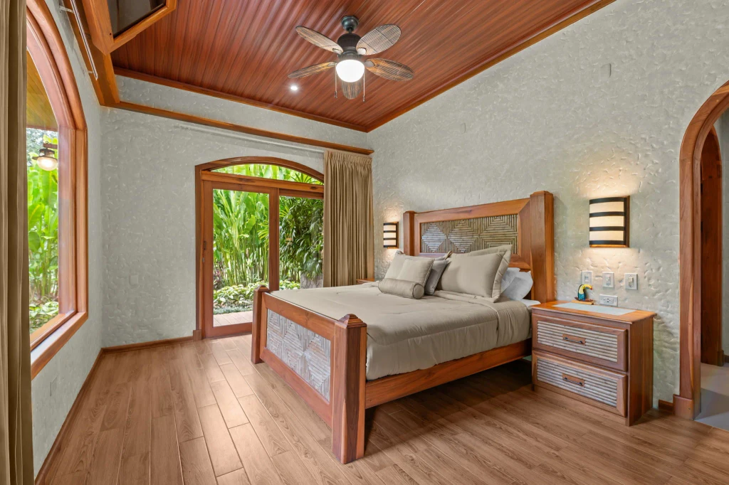 One of the two bedrooms in Villa Torres