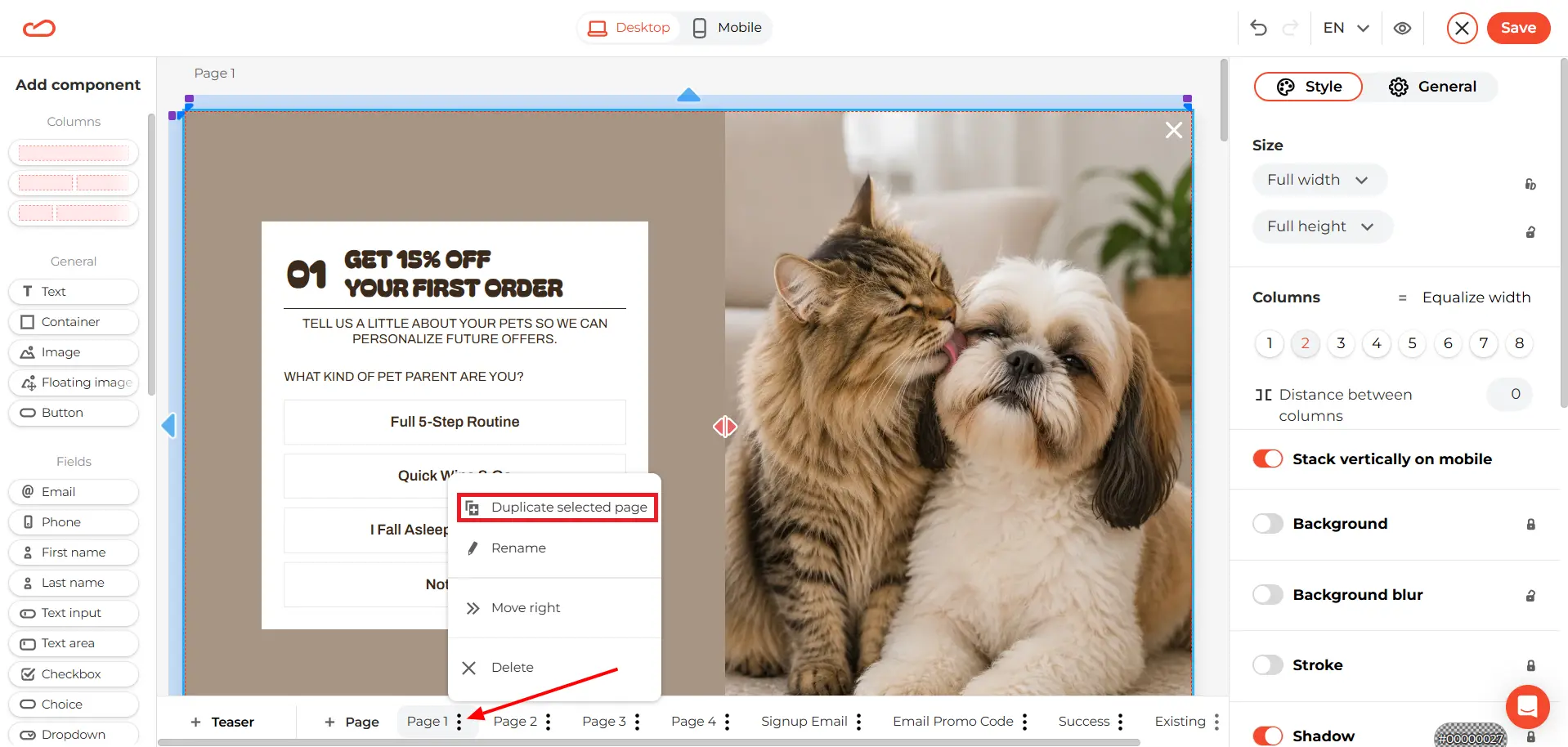 claspo-multi-step-dublicate-selected-page