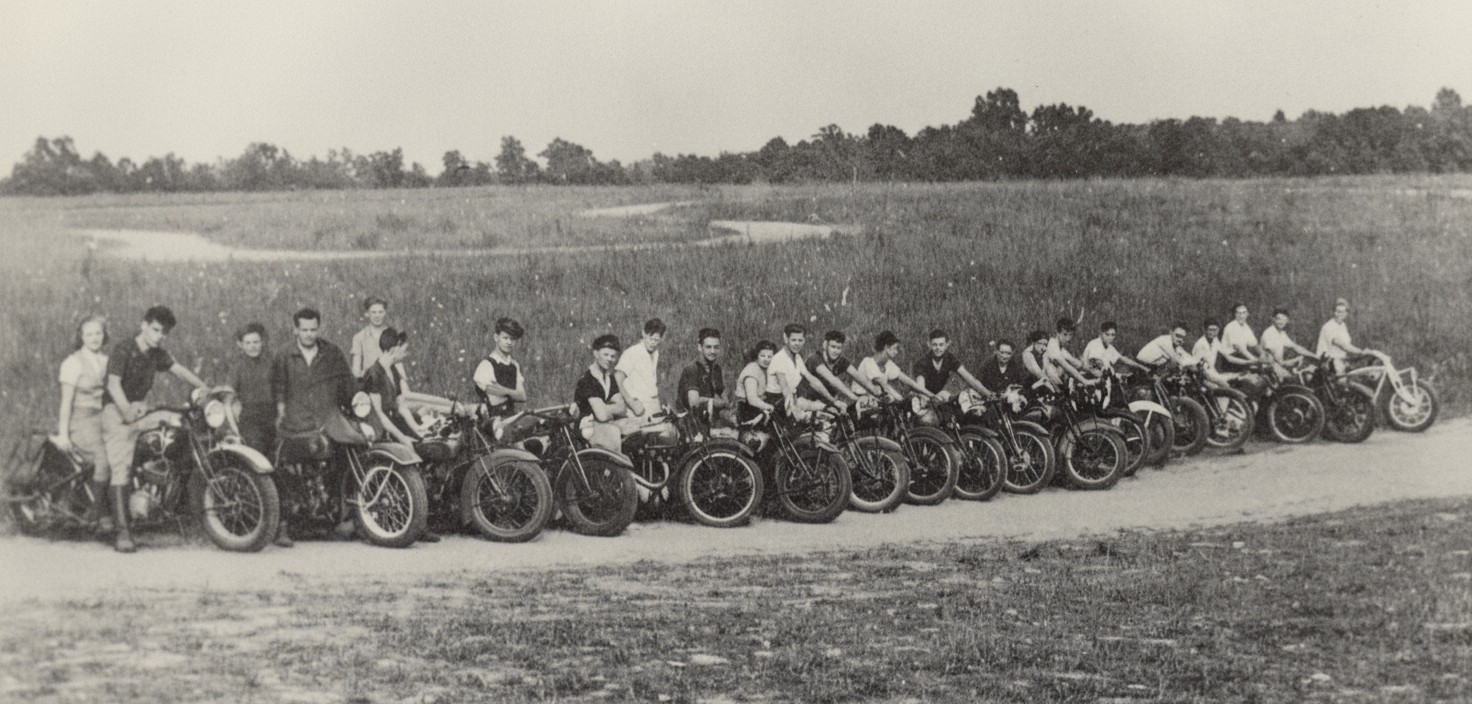 Group of men surfing