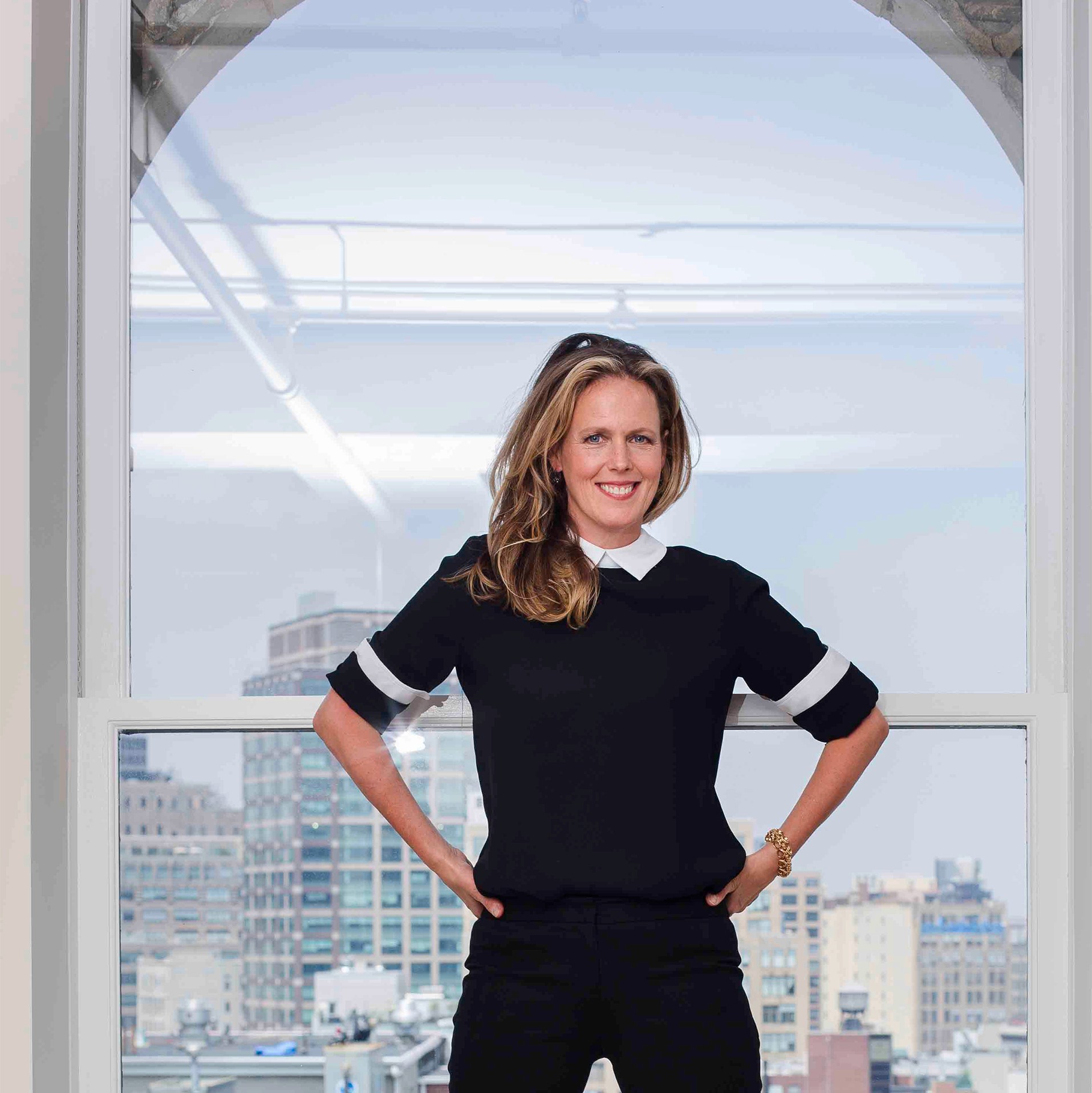 Jennifer Bowles by the window