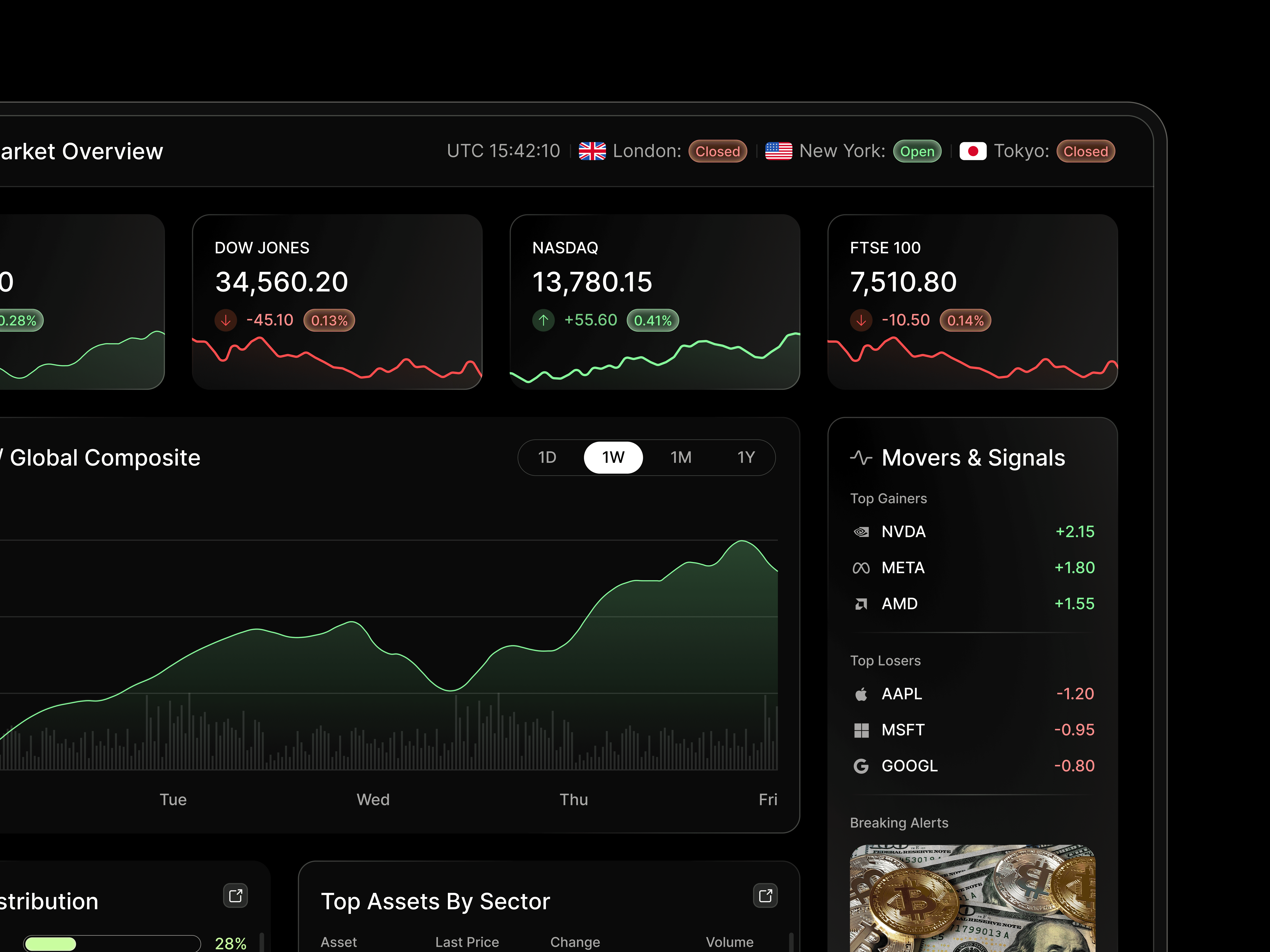 Tablet showing Bloomy UI