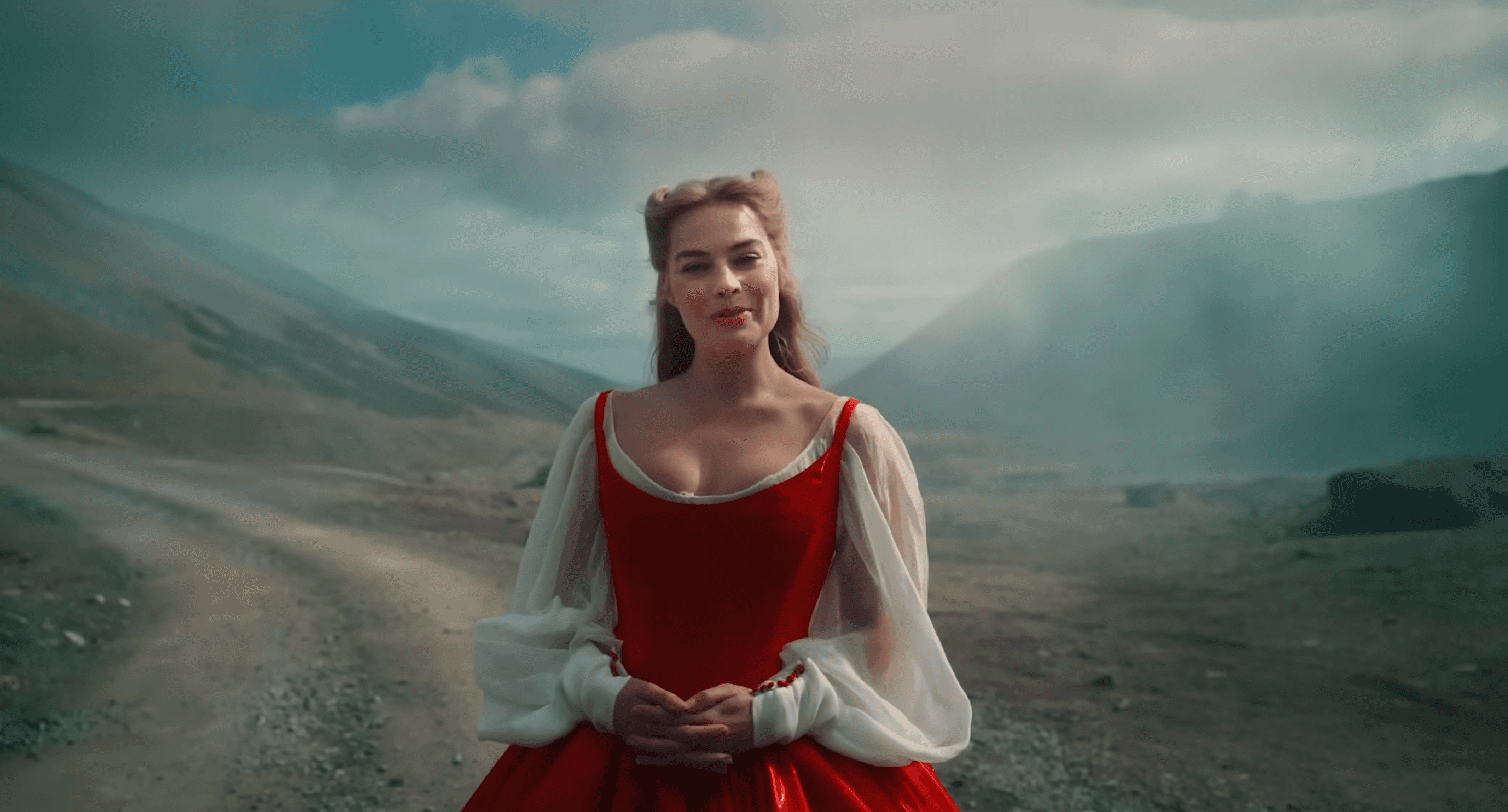 Margot Robbie Wuthering Heights BTS