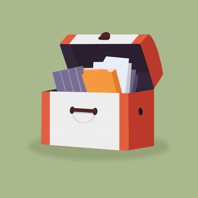 an open book with pictures of food on it