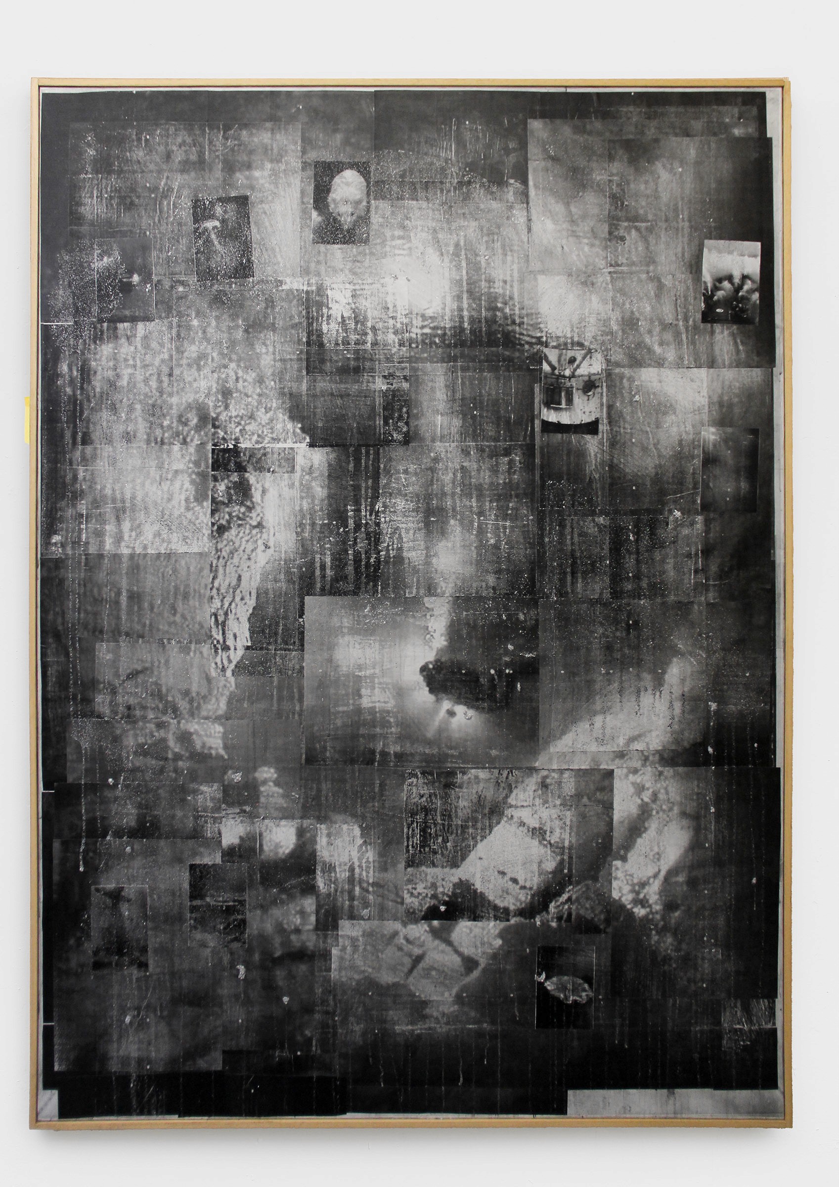 Nicholas Cheveldave artwork collage on canvas