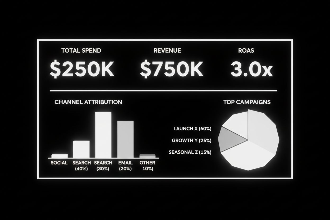 Marketing KPI dashboard