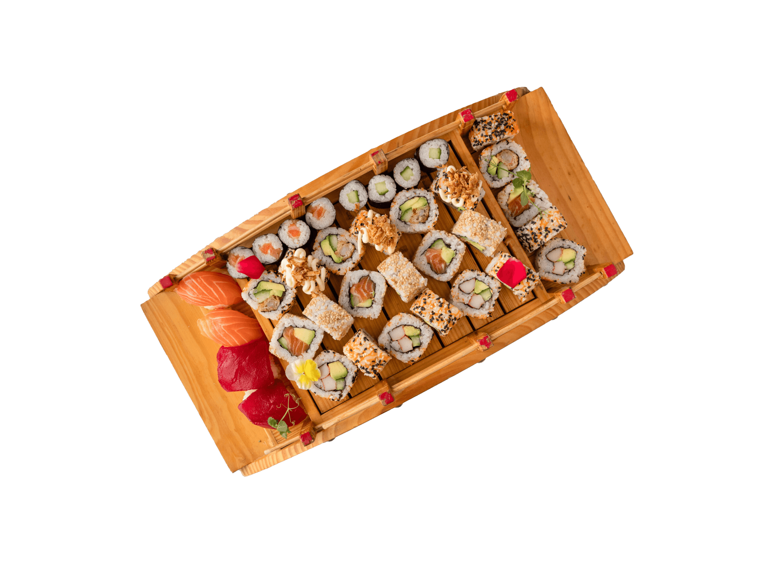 Ebi avocado komkommer roll – panko ebi sushi Deventer – Japanse mayo rol