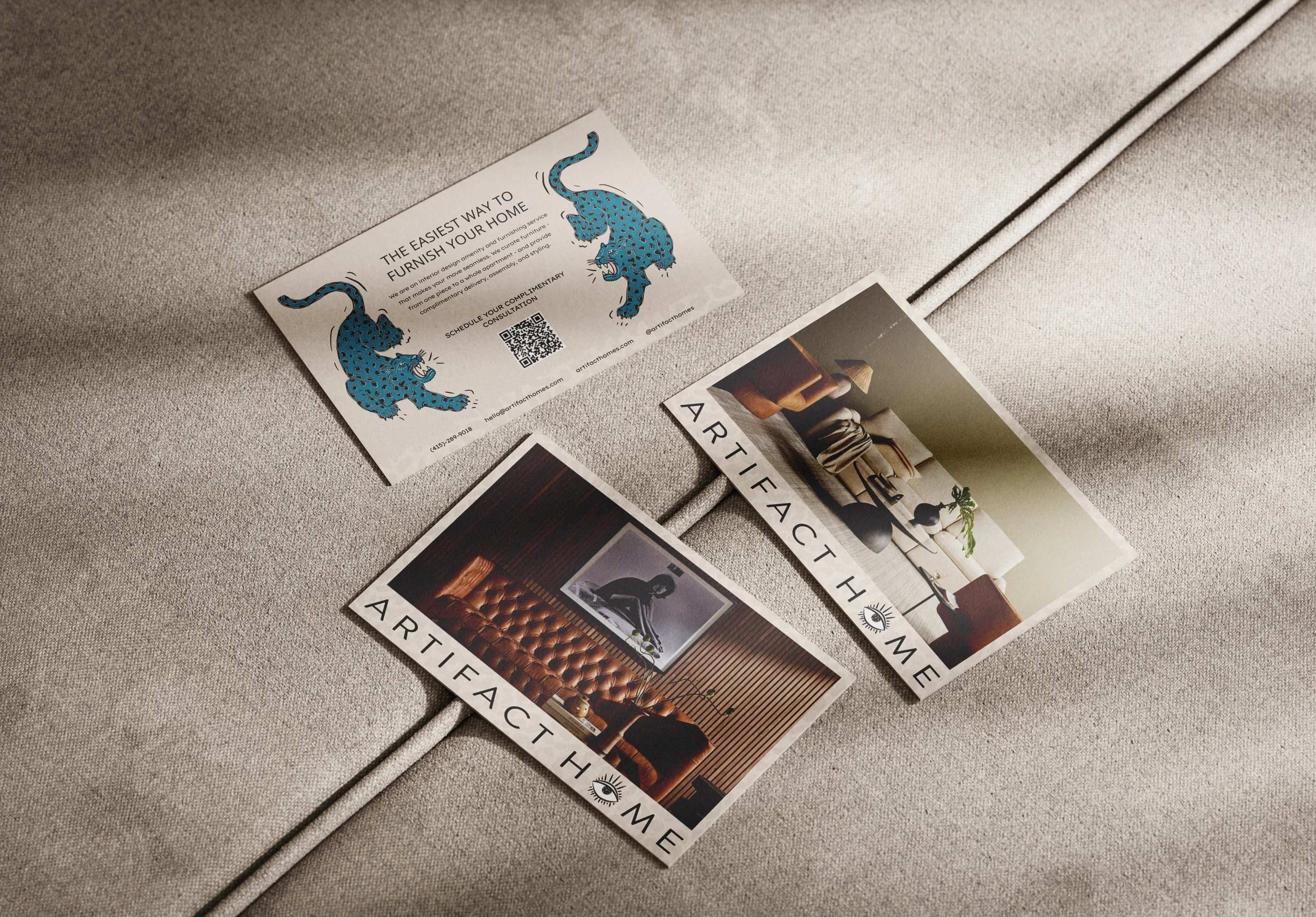 E-commerce website design for a furniture and home decor store