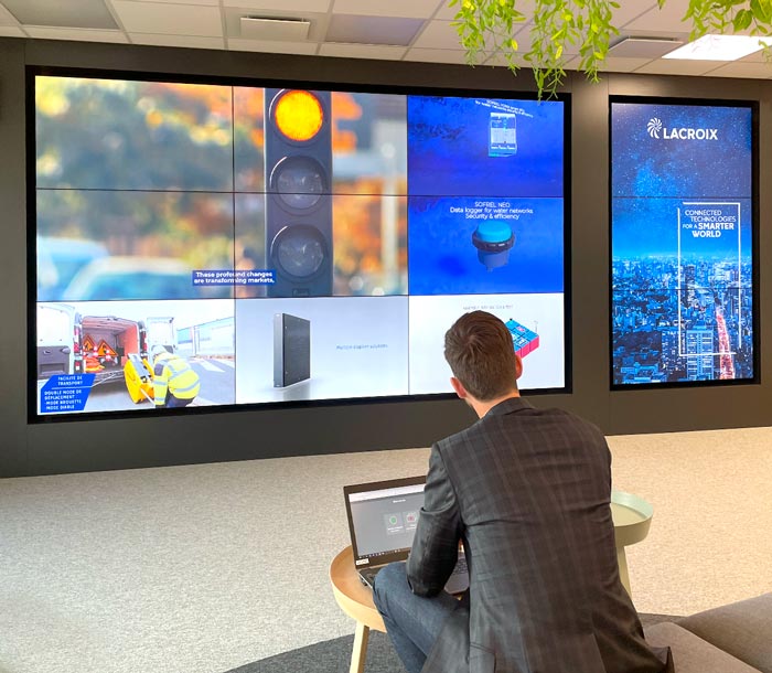 Weezago | Logiciel Affichage Dynamique | Accueil Lacroix