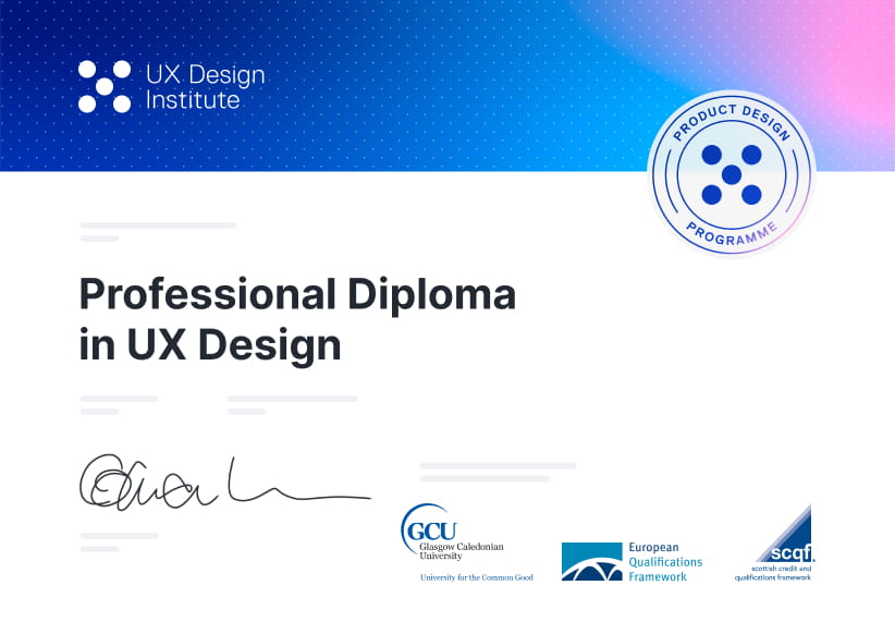 UX Design certification
