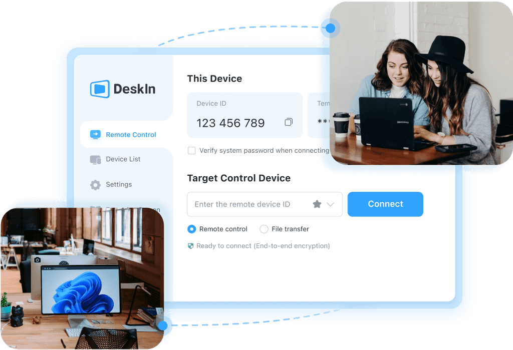 DeskIn Remote Access Windows from iPad