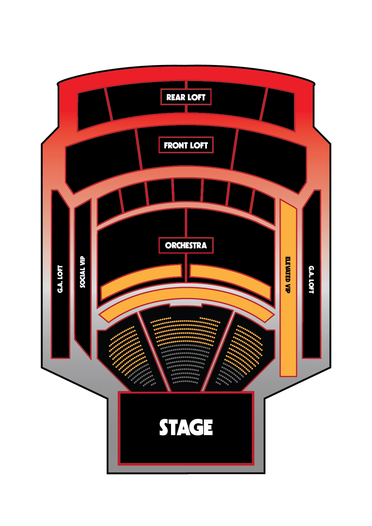 VIP Experience Seat Map