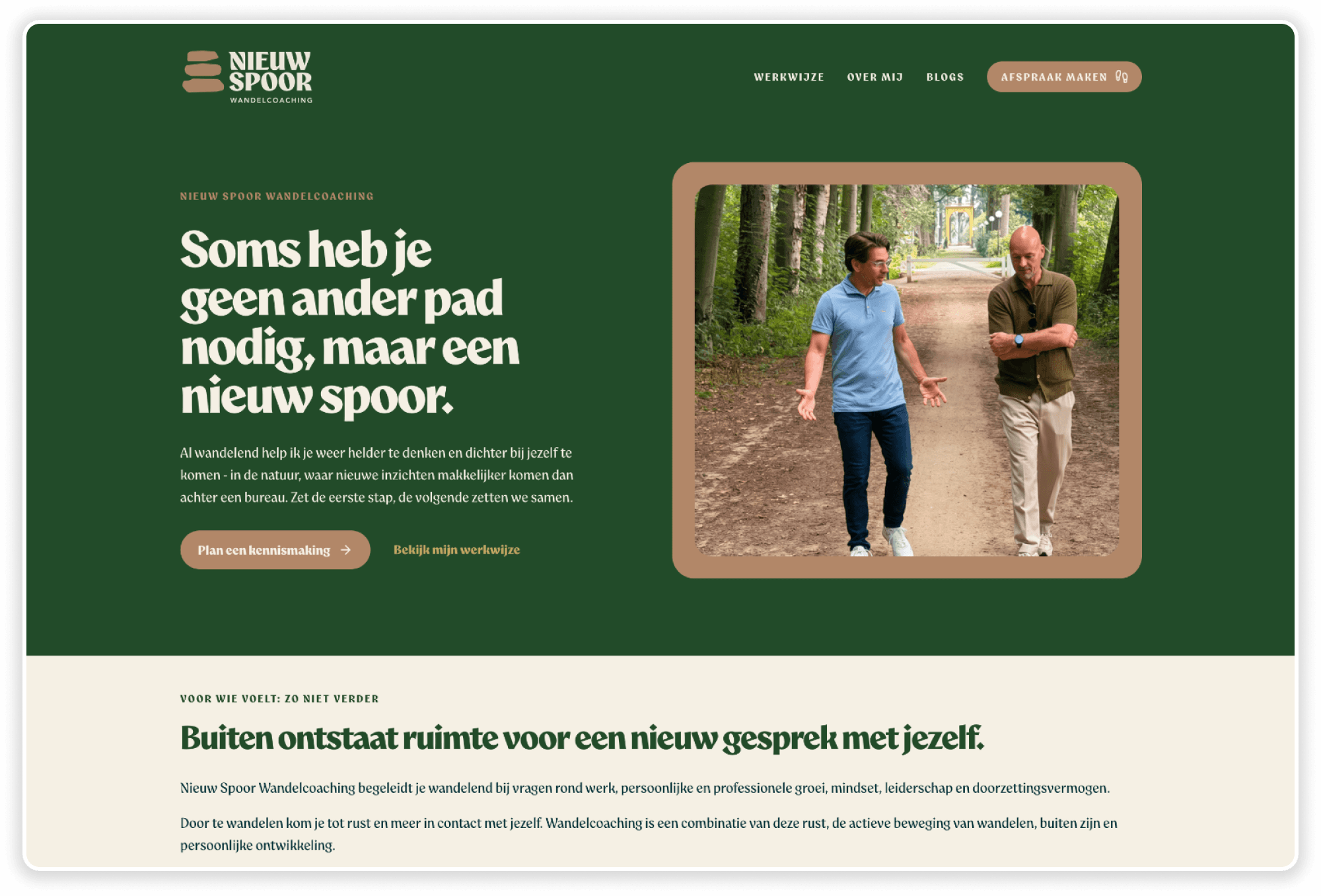 Nieuwe website Nieuw Spoor Wandelcoaching