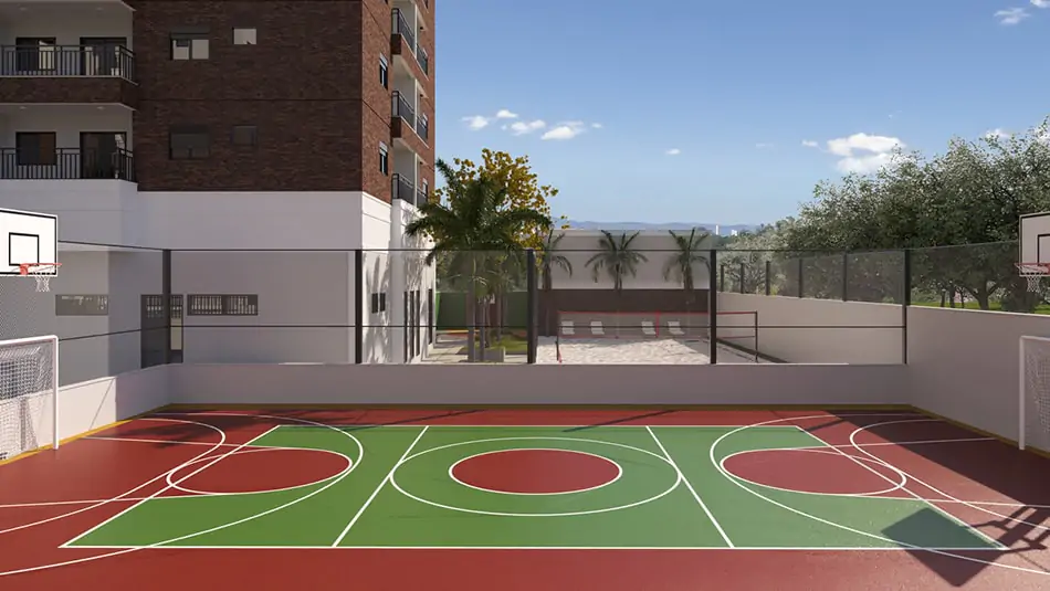 Curved modern skyscraper against a clear blue sky.