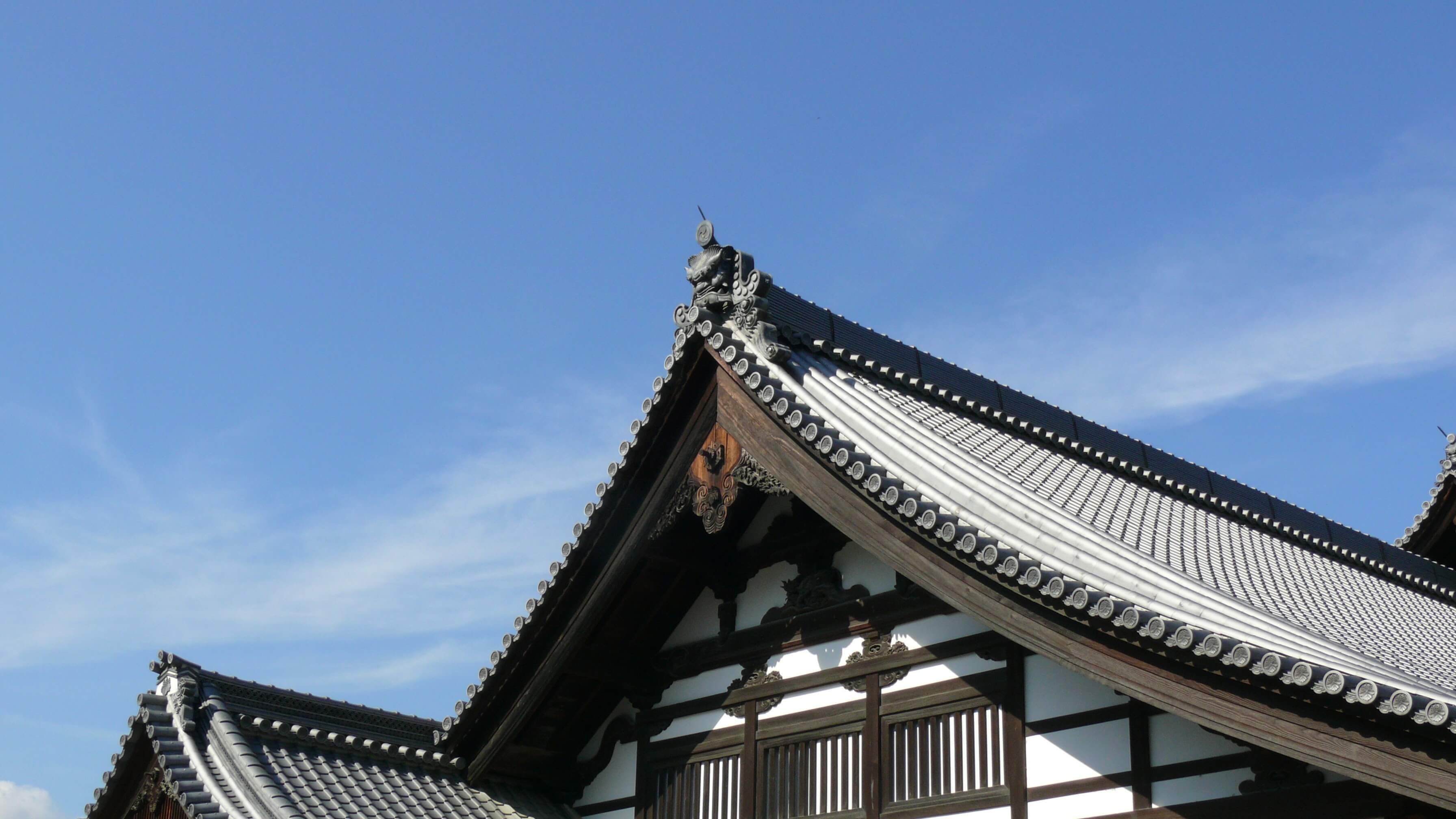 Japanische Traditionelle Dachkonstruktion