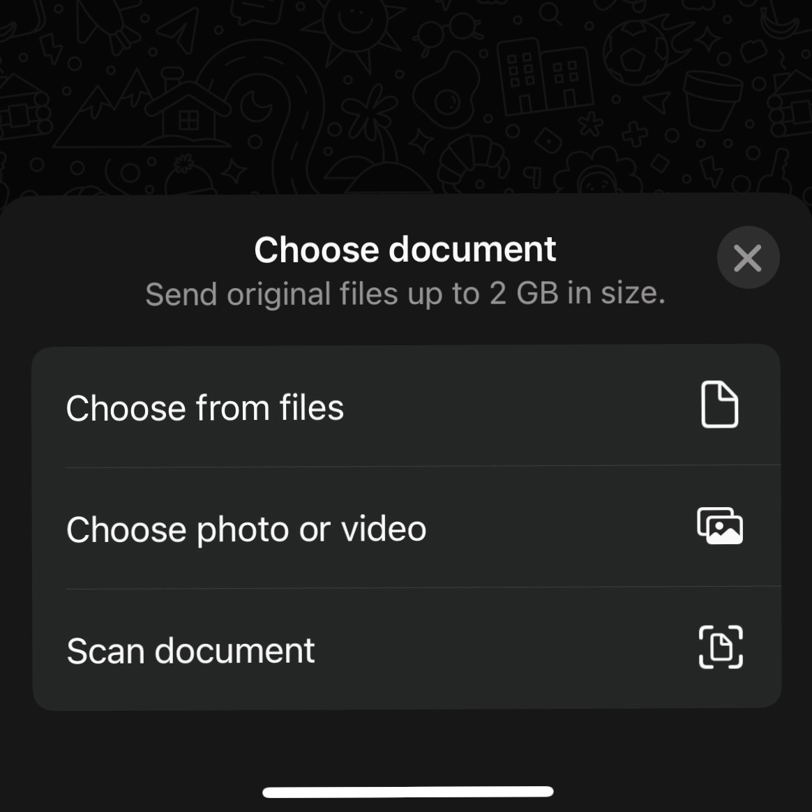 Whatsapp Document scan