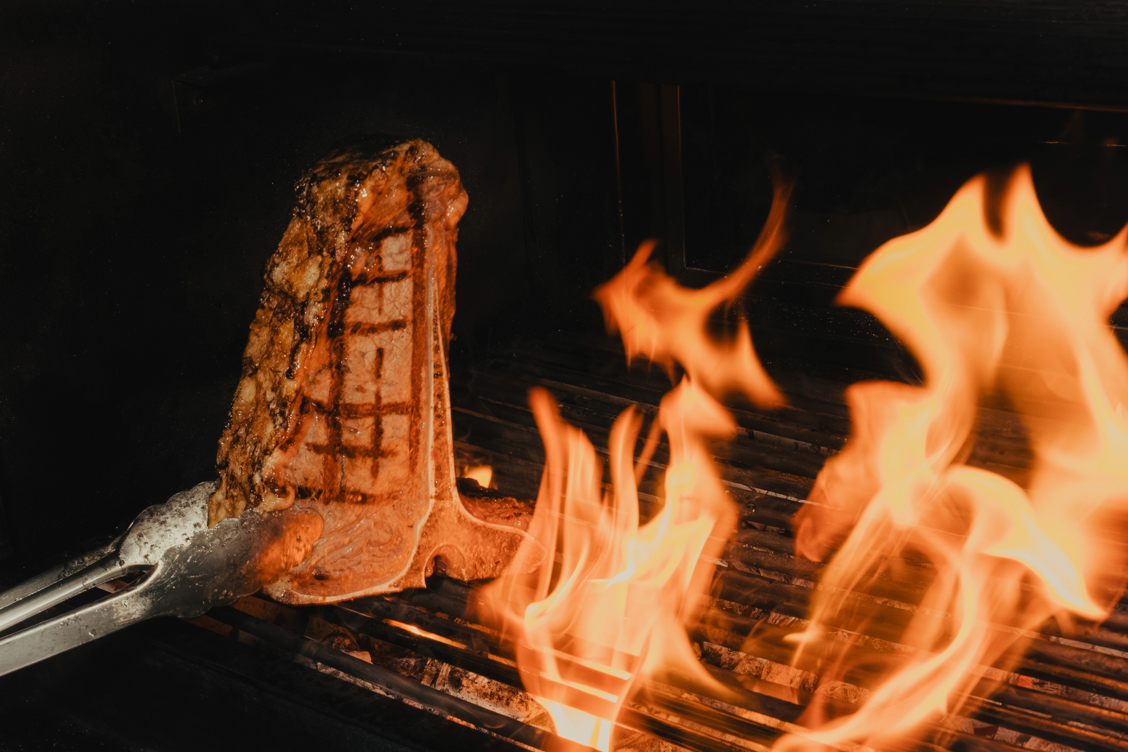 burger patty being cooked