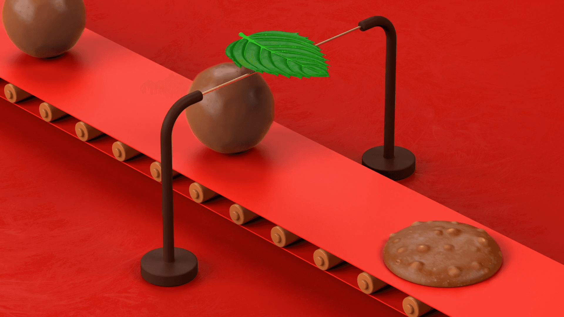 Mainframe medical work: gut organ stylised surgical procedure in a detailed anatomical CGI style for clinical education.