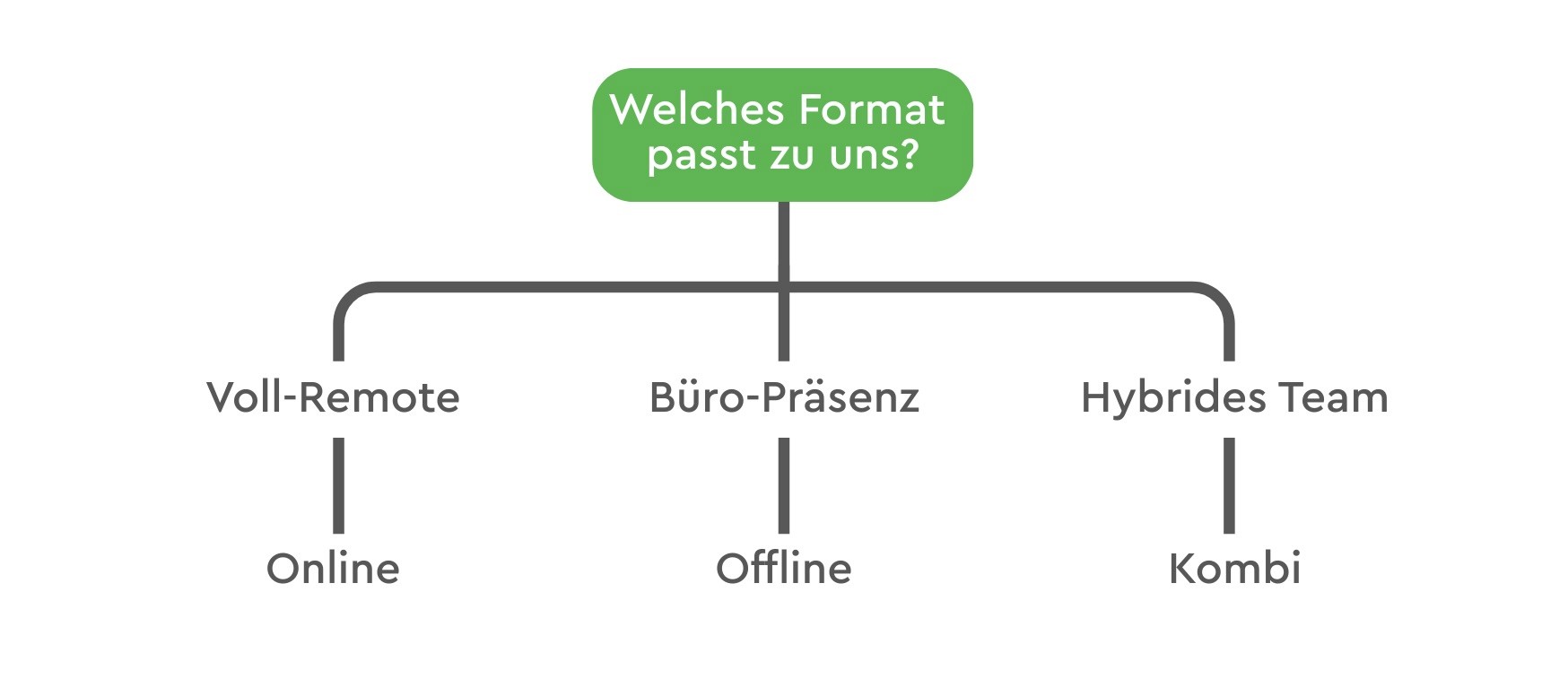 Welches Format passt zu uns? Infografik