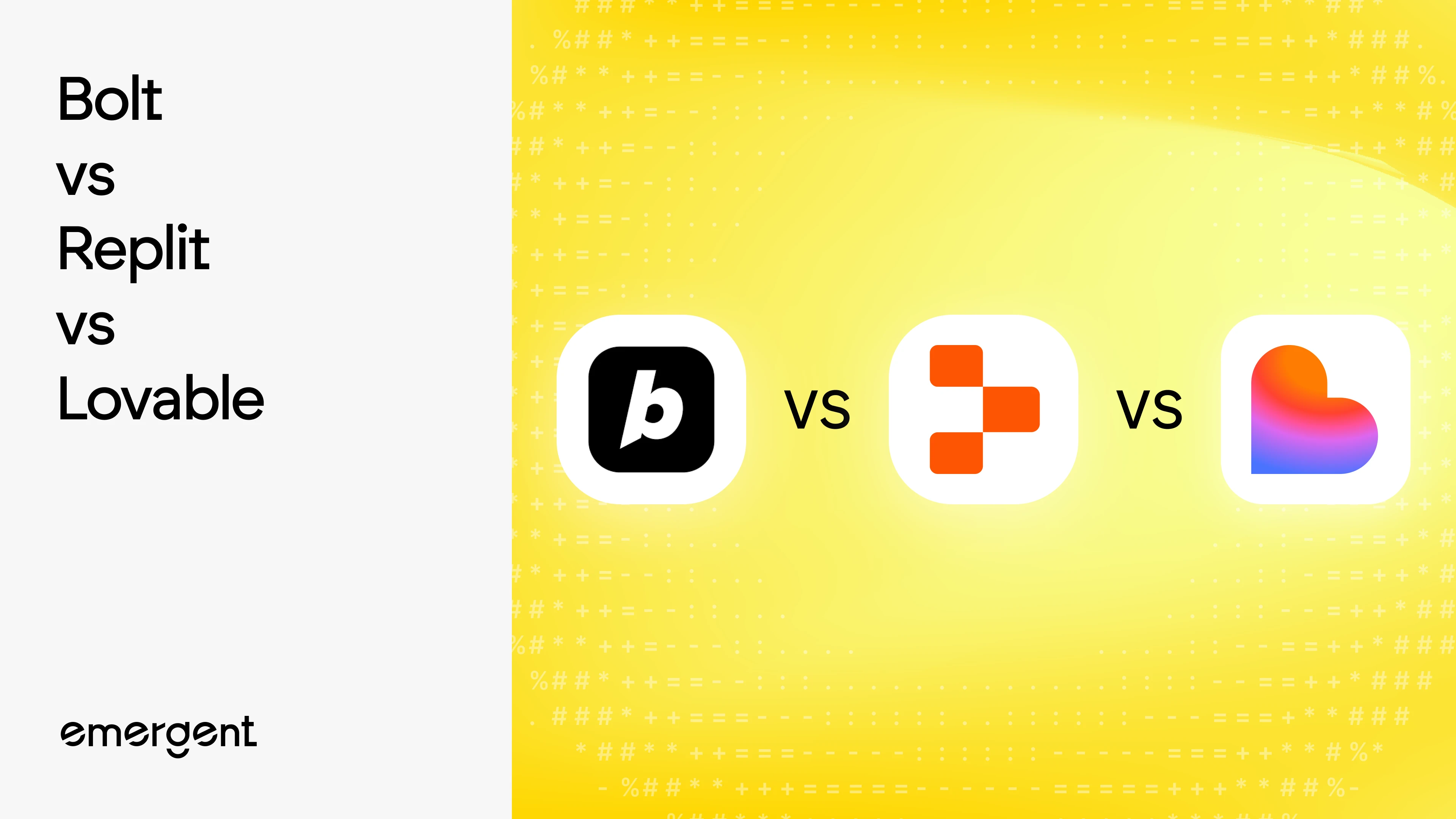 Bolt vs Replit vs Lovable