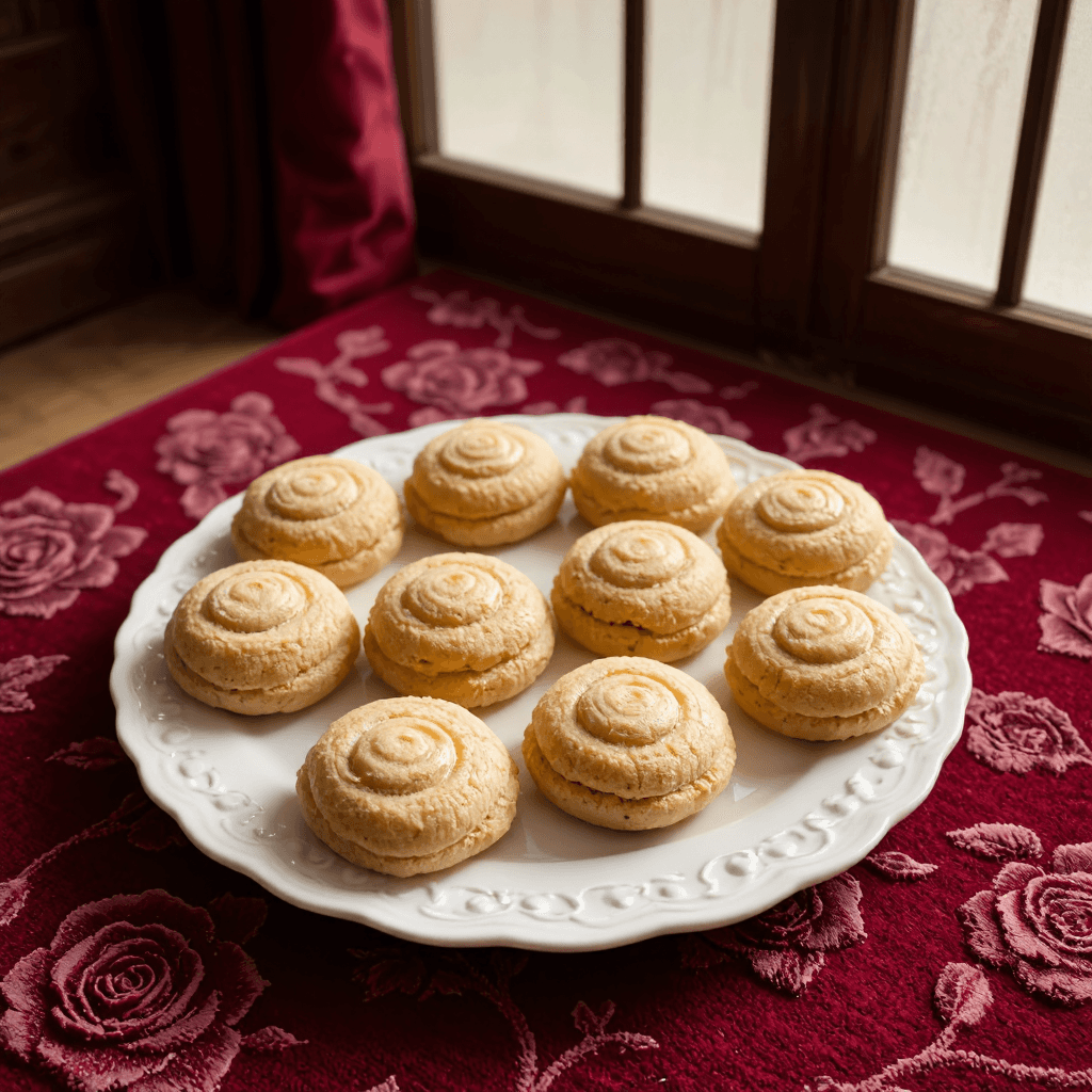 product photography of a plate of cookies