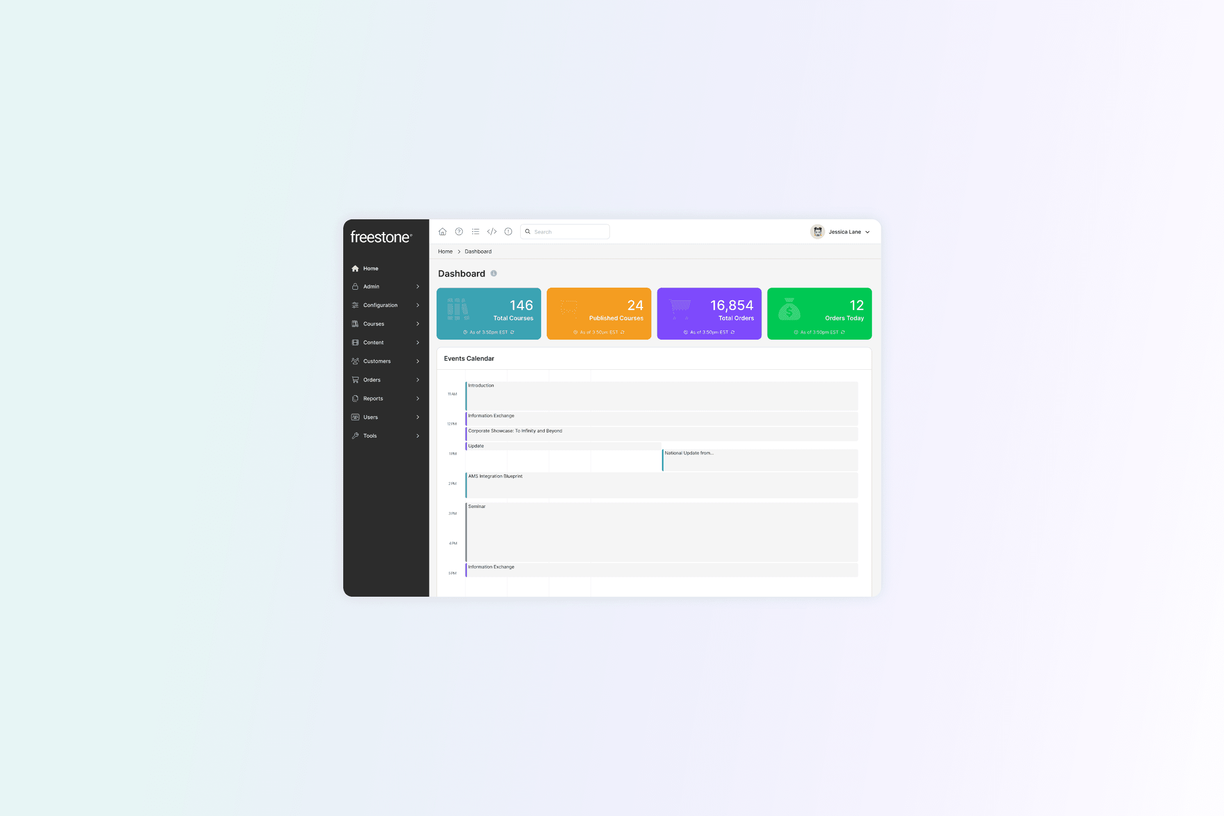 Learning Management System Dashboard Thumbnail Image