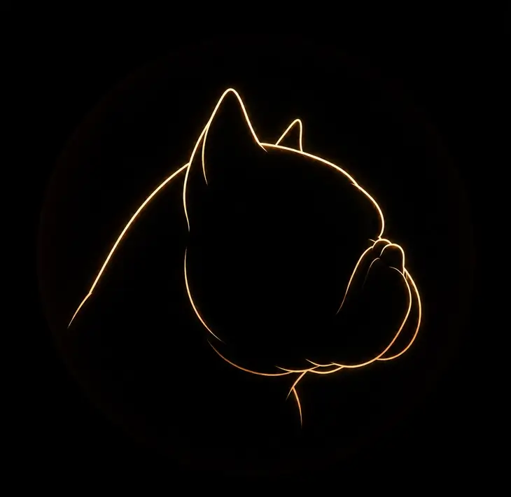 Outline illustration of an Exotic Bully in side profile, highlighting the breed’s distinctive structure and proportions.