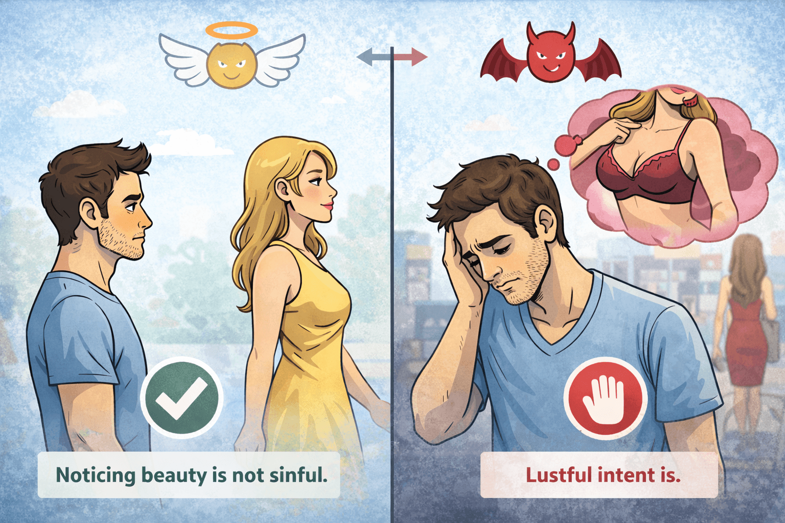 Is it a sin to look at a body?