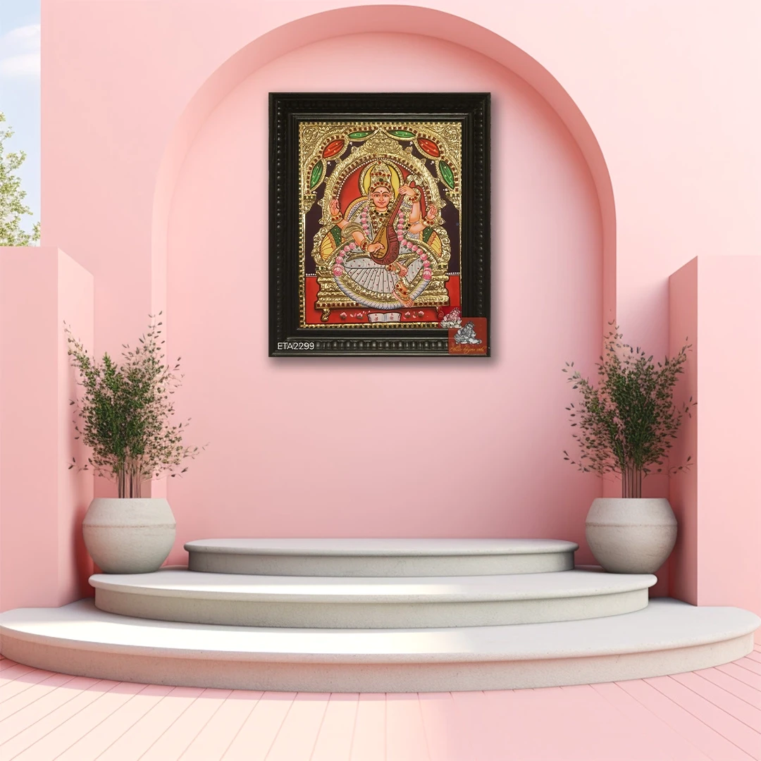 Saraswathi Tanjore Painting