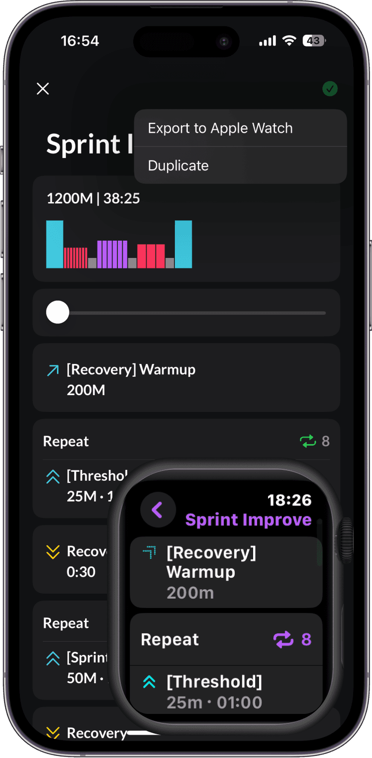 Import Custom Swim Workout to Apple Watch.apple watch swimming pool training. Swimming workout App