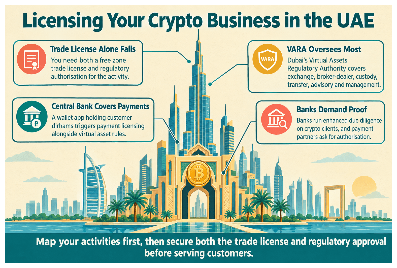 Infographic: How to Get a Cryptocurrency or Virtual Asset License in the UAE