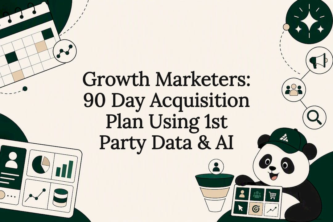 Growth Marketers: 90 Day Acquisition Plan Using 1st Party Data & AI