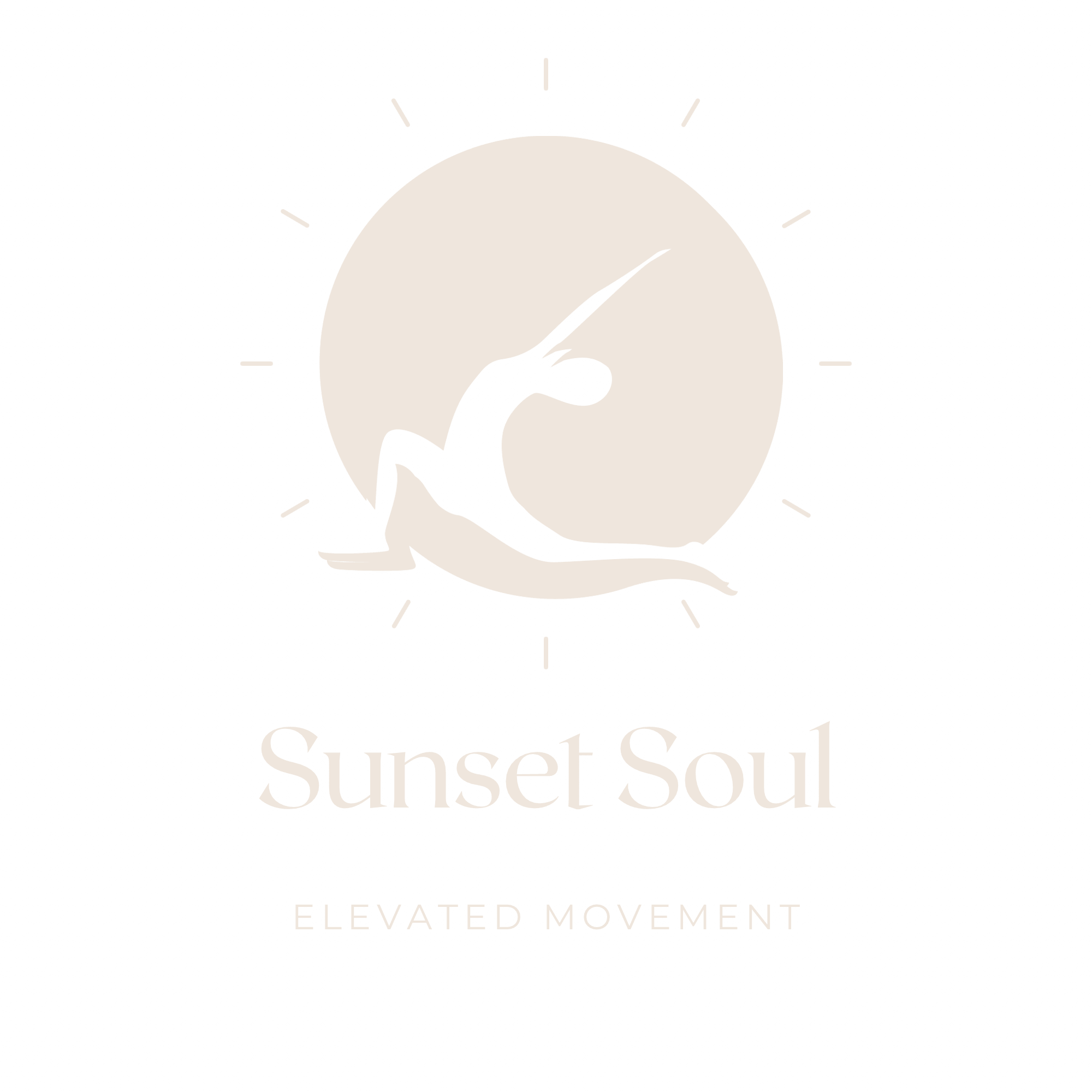 Sunset Soul cream elevated movement logo