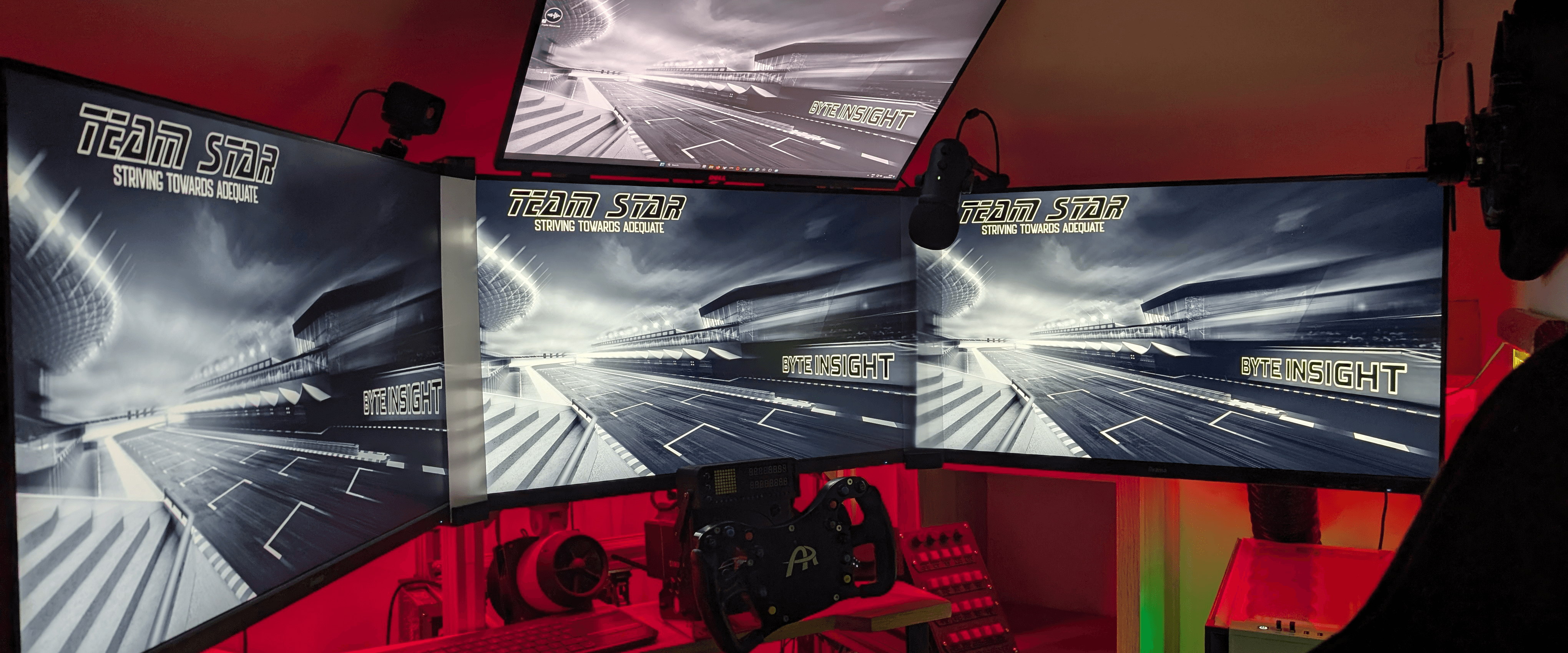 Cockpit of a race car