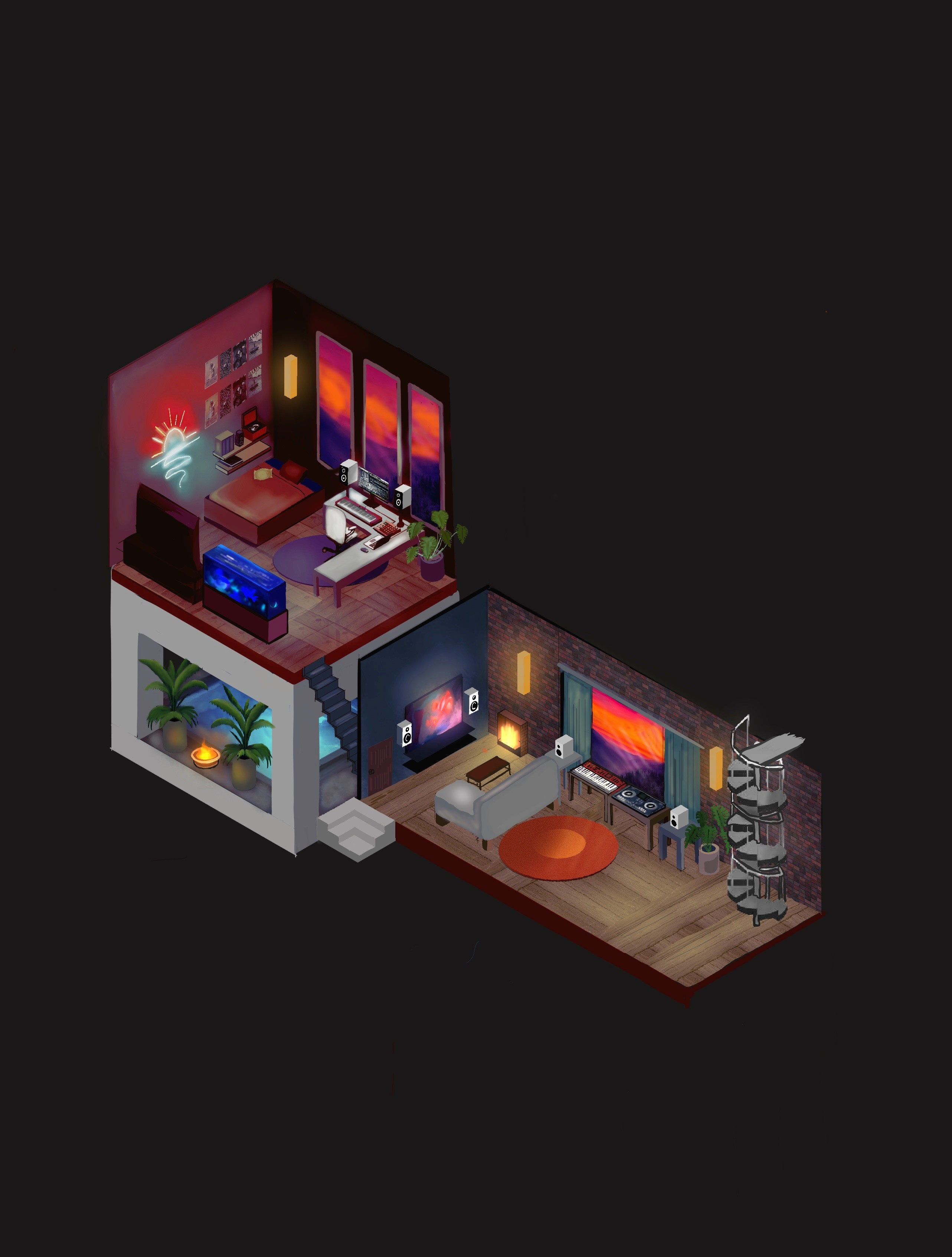 drawing on ipad using procreate