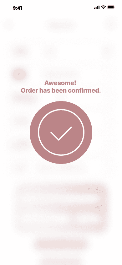 Order confirmed
