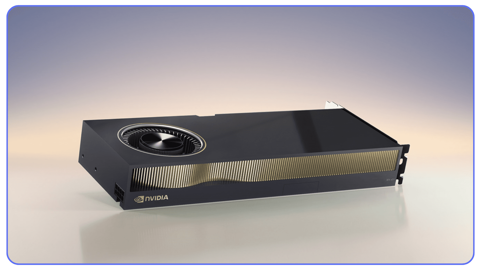 NVIDIA RTX A6000 professional workstation GPU designed for large V-Ray scenes
