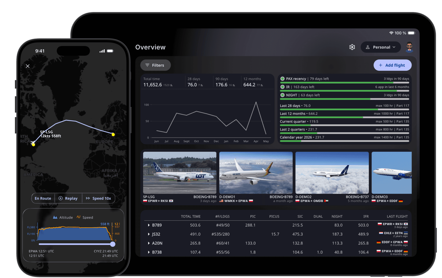pilot logbook for all your devices