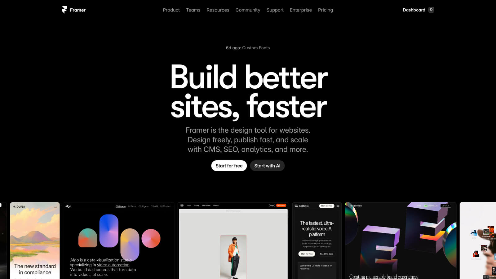 Framer Homepage