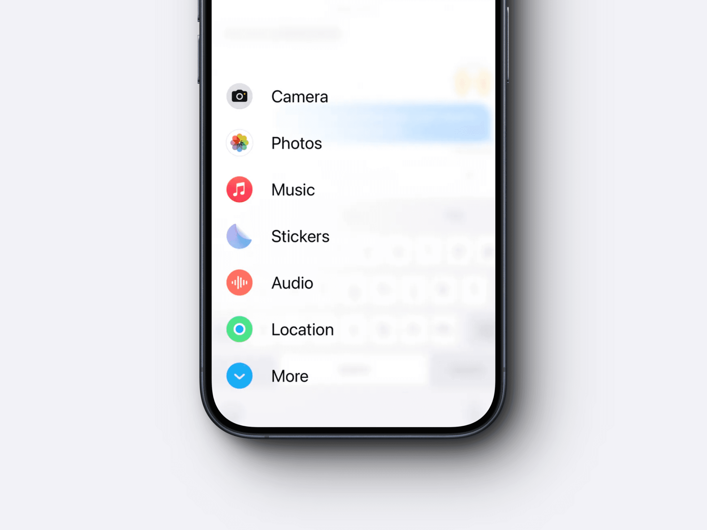 Sending options in iMessage on iOS17