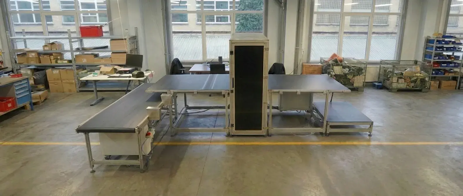 Sort Mate automated AI textile grading & sorting machine performing single-pass analysis to replace multi-step manual sorting processes.